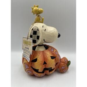 2017 Jim Shore Peanuts "The Pumpkin King" 6000981 Enesco Halloween Snoopy NEW